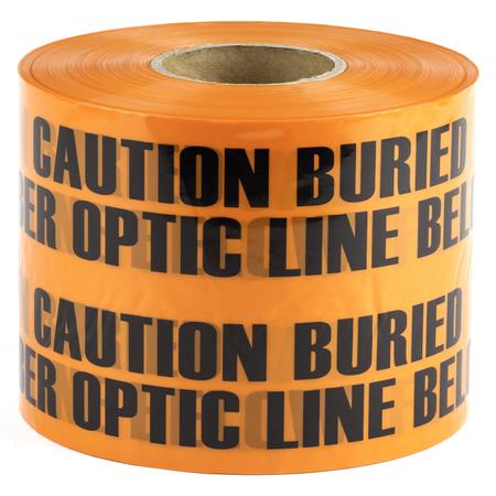 L.H. DOTTIE L.H. Dottie 6'' X 1000' Orange Underground Tape (Caution Buried Fiber Optic Line Below) UT47D